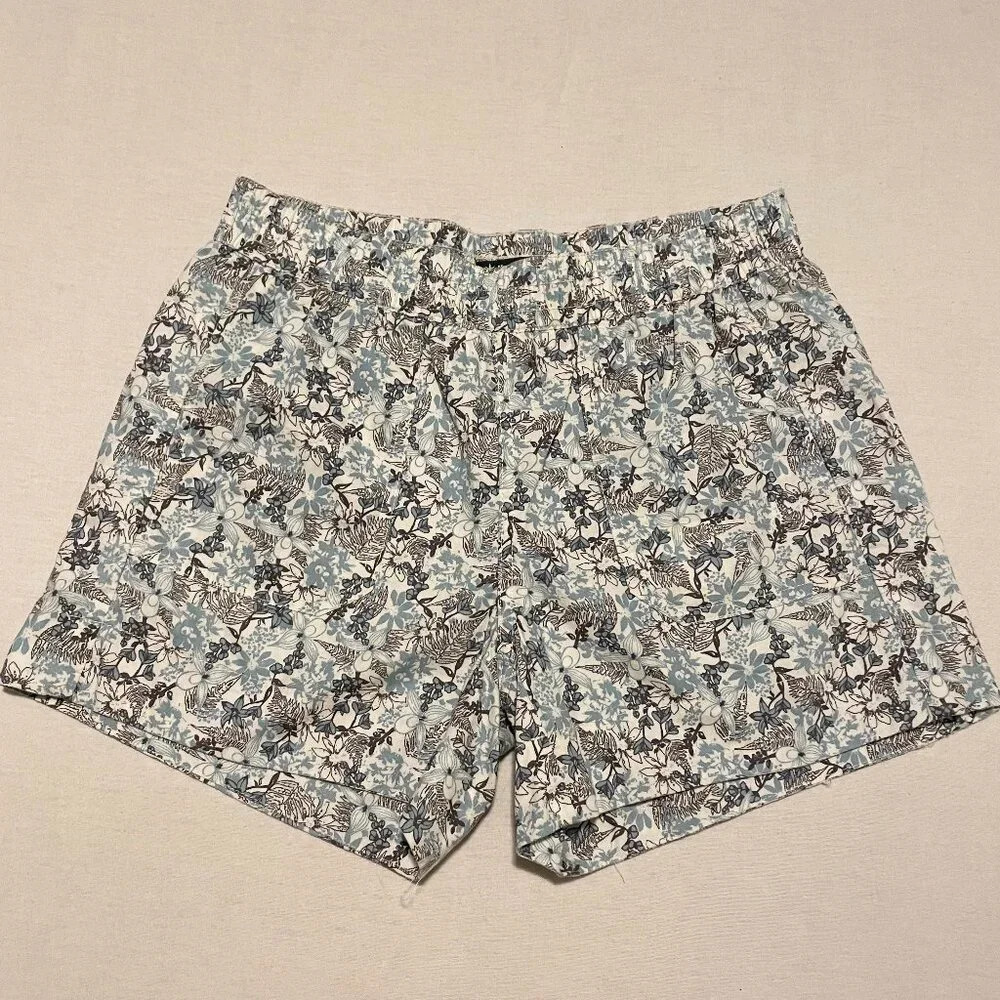 Roots Hemp Collection Printed Casual Shorts Womens Size Medium
